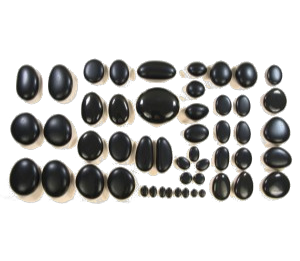 The Full Body Set of 52 massage stones
