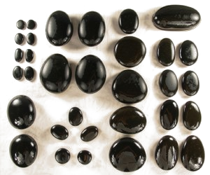 The Spa Set of 33 massage stones